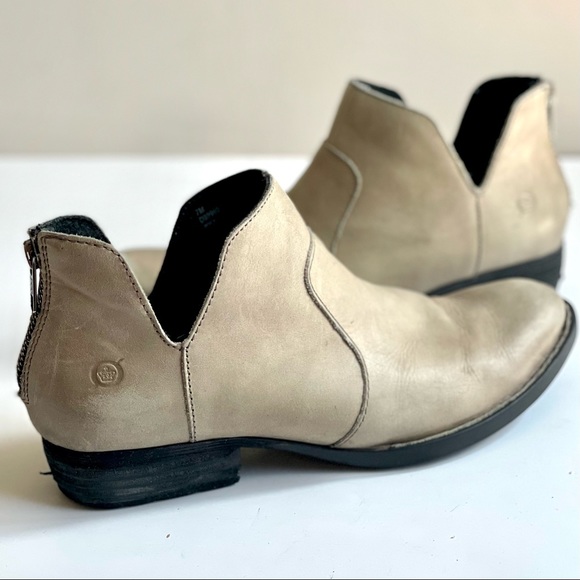 Born Shoes - Born Kerri Ankle Boots in Taupe Size 7M
